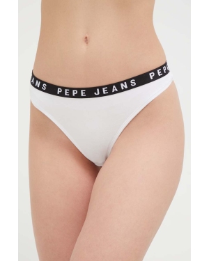 Pepe Jeans stringi kolor biały