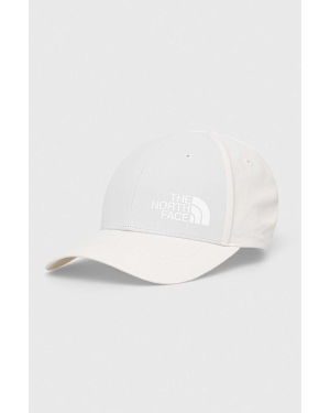 The North Face czapka z daszkiem kolor biały gładka NF0A5FXMN3N1