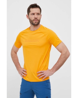 Mammut t-shirt sportowy Selun FL kolor pomarańczowy z nadrukiem