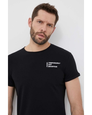 Mammut t-shirt Off Mountain męski kolor czarny z nadrukiem