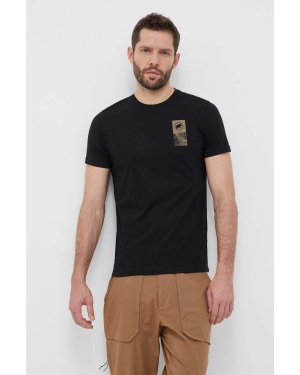 Mammut t-shirt sportowy Core Emblem kolor czarny z nadrukiem