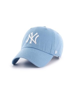 47brand czapka z daszkiem bawełniana MLB New York Yankees kolor niebieski z aplikacją