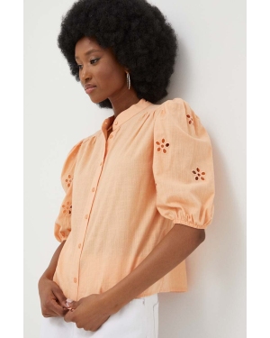Answear Lab koszula bawełniana damska kolor pomarańczowy