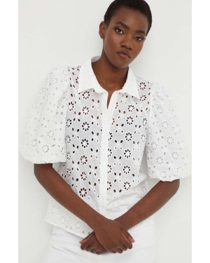 Answear Lab koszula bawełniana X kolekcja limitowana BE SHERO damska kolor biały