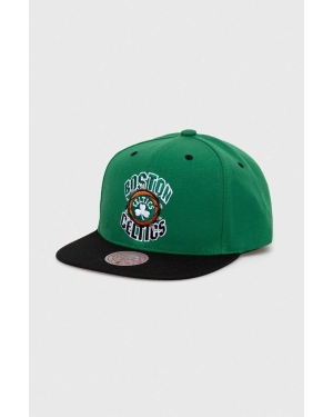 Mitchell&Ness czapka z daszkiem Boson Celtics kolor zielony z aplikacją