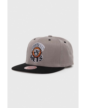 Mitchell&Ness czapka z daszkiem Brooklyn Nets kolor szary z aplikacją