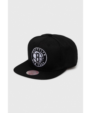 Mitchell&Ness czapka z daszkiem Brooklyn Nets kolor czarny z aplikacją