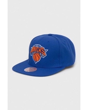 Mitchell&Ness czapka z daszkiem New York Knicks kolor niebieski z aplikacją