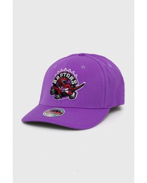 Mitchell&Ness czapka z daszkiem z domieszką wełny Toronto Raptors kolor fioletowy z aplikacją
