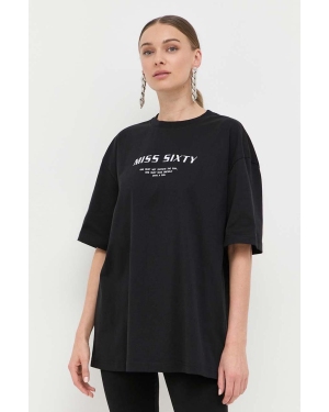 Miss Sixty t-shirt bawełniany kolor czarny
