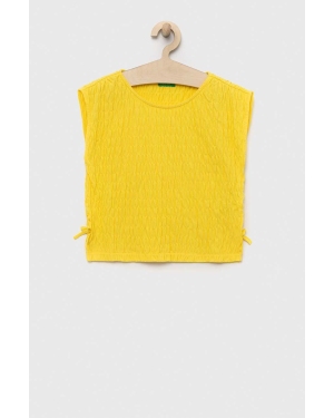 United Colors of Benetton bluzka kolor żółty