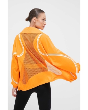 adidas by Stella McCartney wiatrówka TruePace kolor pomarańczowy przejściowa oversize