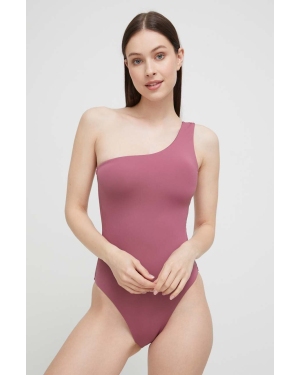 4F jednoczęściowy strój kąpielowy kolor różowy lekko usztywniona miseczka