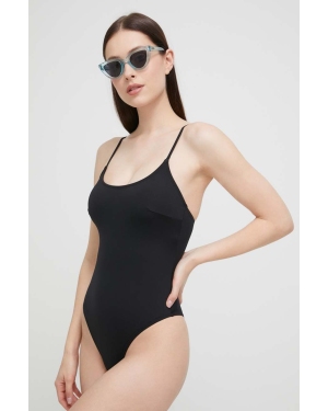 4F jednoczęściowy strój kąpielowy kolor czarny miękka miseczka
