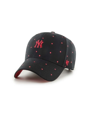 47brand czapka bawełniana MLB New York Yankees kolor czarny wzorzysta