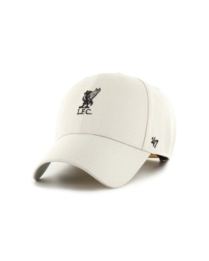 47brand czapka z daszkiem bawełniana EPL Liverpool FC kolor beżowy z aplikacją