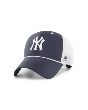 47brand czapka z domieszką wełny MLB New York Yankees kolor granatowy z aplikacją