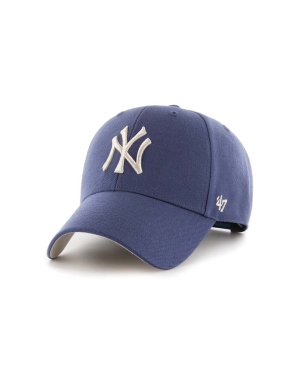 47brand czapka z domieszką wełny MLB Yankees Subway Series kolor niebieski z aplikacją
