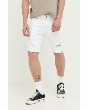 Hollister Co. szorty jeansowe męskie kolor biały