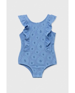 GAP jednoczęściowy strój kąpielowy dziecięcy kolor niebieski