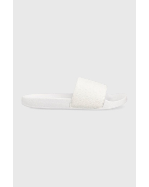 Calvin Klein klapki POOL SLIDE - MONO damskie kolor biały HW0HW01624