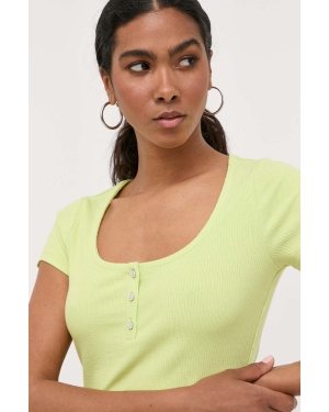 Guess t-shirt KARLEE damski kolor zielony W2YP24 KBCO2