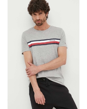 Tommy Hilfiger t-shirt bawełniany kolor szary z nadrukiem