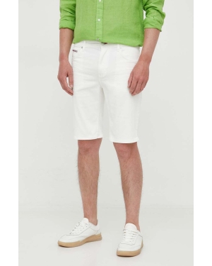 Tommy Hilfiger szorty jeansowe męskie kolor biały