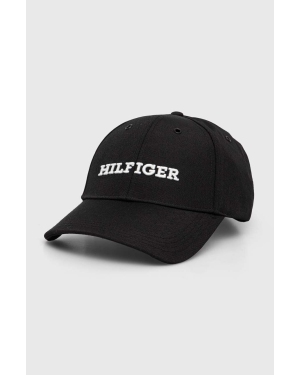 Tommy Hilfiger czapka z daszkiem kolor czarny z aplikacją