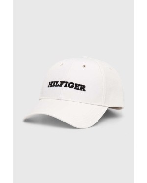 Tommy Hilfiger czapka z daszkiem kolor biały z aplikacją