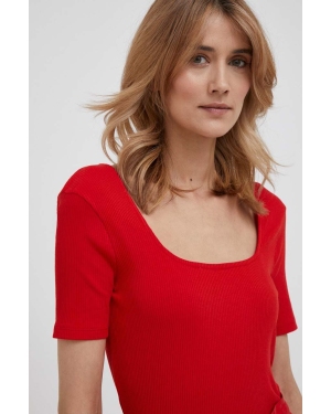 United Colors of Benetton t-shirt damski kolor czerwony
