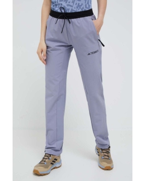 adidas TERREX spodnie outdoorowe Liteflex kolor fioletowy