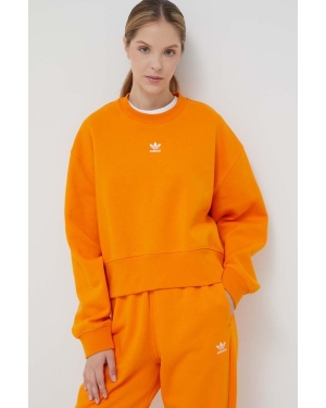 adidas Originals bluza damska kolor pomarańczowy gładka IK7697-ZOLTY