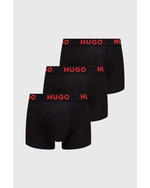 HUGO bokserki 3-pack męskie kolor czarny 50496723