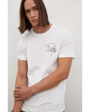 PS Paul Smith t-shirt bawełniany kolor biały z nadrukiem