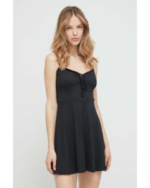 Hollister Co. sukienka plażowa kolor czarny