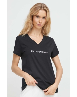 Emporio Armani Underwear t-shirt lounge bawełniany kolor czarny
