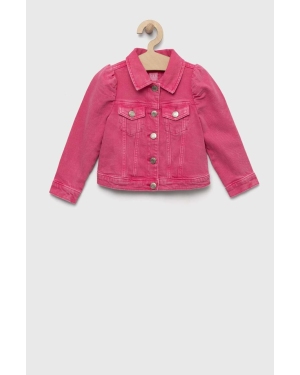 GAP kurtka jeansowa dziecięca kolor różowy