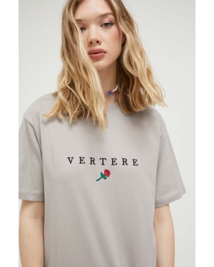 Vertere Berlin t-shirt bawełniany kolor beżowy