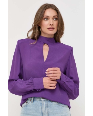 Ivy Oak bluzka damska kolor fioletowy gładka