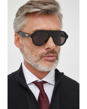 Bottega Veneta okulary przeciwsłoneczne męskie kolor czarny