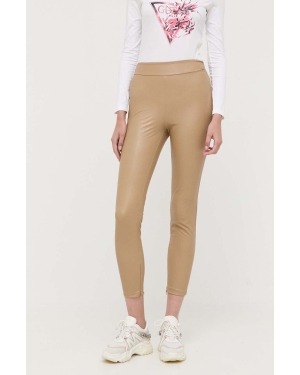 Guess spodnie NEW PRISCILLA damskie kolor brązowy W2YB16 WEPI0