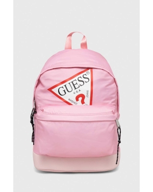 Guess plecak dziecięcy kolor różowy duży z nadrukiem
