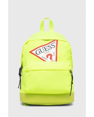 Guess plecak dziecięcy kolor żółty duży z nadrukiem
