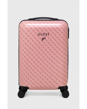Guess walizka Girl kolor różowy