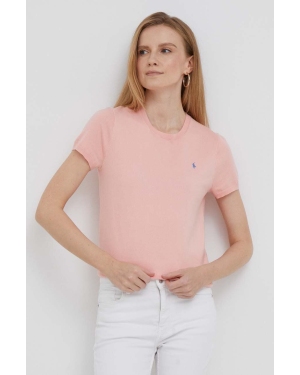 Polo Ralph Lauren t-shirt damski kolor różowy