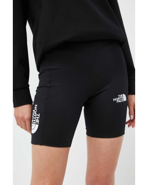 The North Face szorty treningowe kolor czarny gładkie medium waist