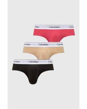Calvin Klein Underwear slipy 3-pack męskie kolor czerwony