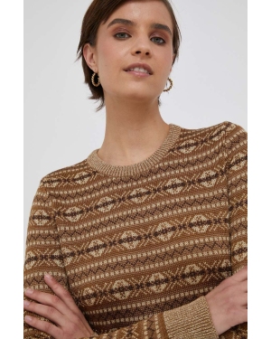 Lauren Ralph Lauren sweter damski kolor brązowy