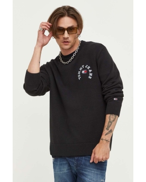 Tommy Jeans sweter męski kolor czarny